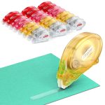 XFasten Adhesive Roller for Scrapbooking, 8mm x 30ft 8-Pack Double Sided Glue Tape Roller, Scrapbook Supplies for Adults, Photo Tape for Scrapbooking